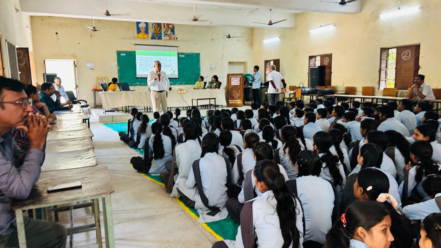 Young students engaging with caregiving sensitisation programme
