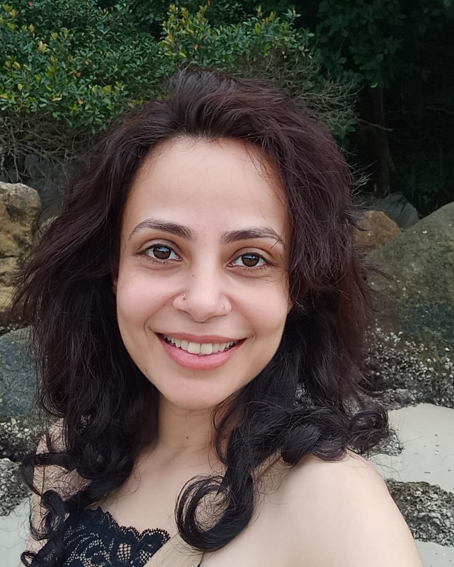 Portrait of Sudeepta Singh, who plays Kavita.
